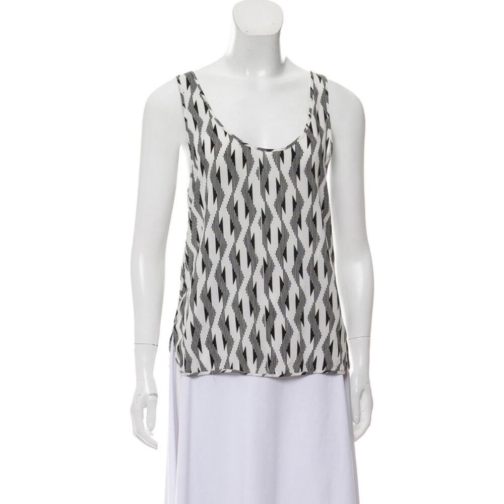 𖦹 THAKOON Addition Abstract Print Rayon Tank Top Size 0 Designer